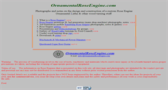 Desktop Screenshot of ornamentalroseengine.com