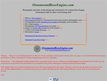 Tablet Screenshot of ornamentalroseengine.com